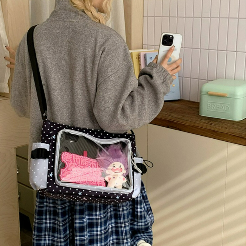 Polka Dot Crossbody Shoulder B - Embroidery Texture avis et prix