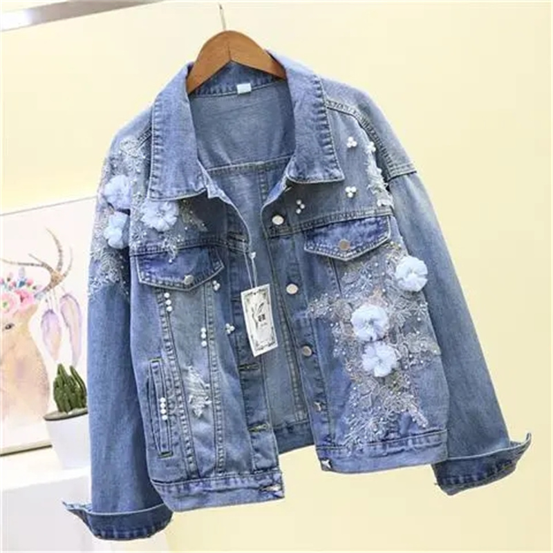 2022 New Embroidery Denim Shor - Embroidery Jeans Sakura avis et prix