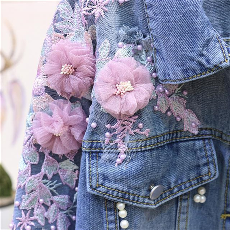 2022 New Embroidery Denim Shor - Embroidery Jeans Sakura avis et prix