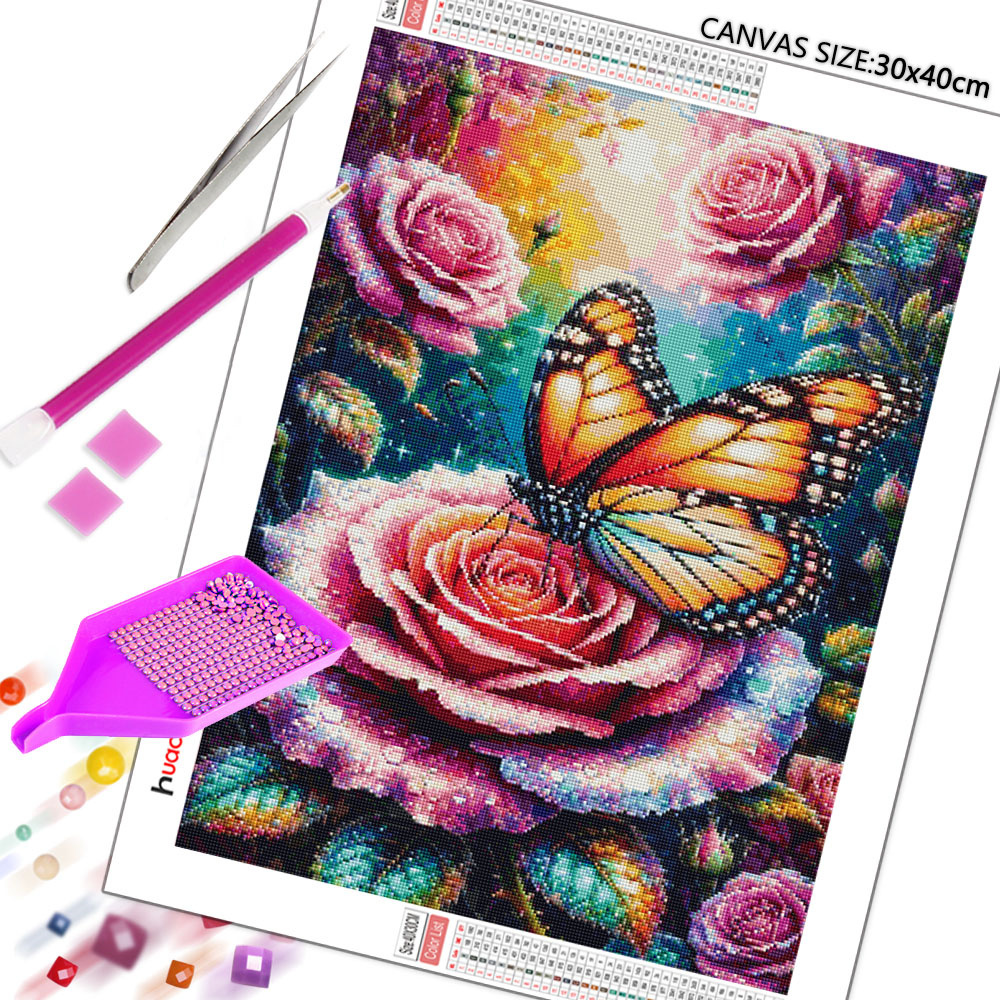 Butterfly Diamond Mosaic 5D DI - Embroidery Rose avis et prix