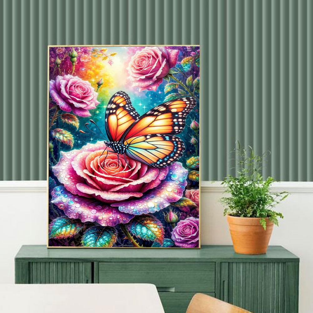 Butterfly Diamond Mosaic 5D DI - Embroidery Rose avis et prix