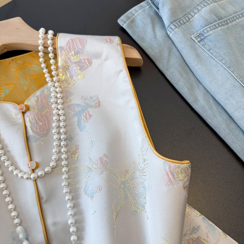 Retro Chinese Sle Tang Suit Ha - Embroidery Vest avis et prix