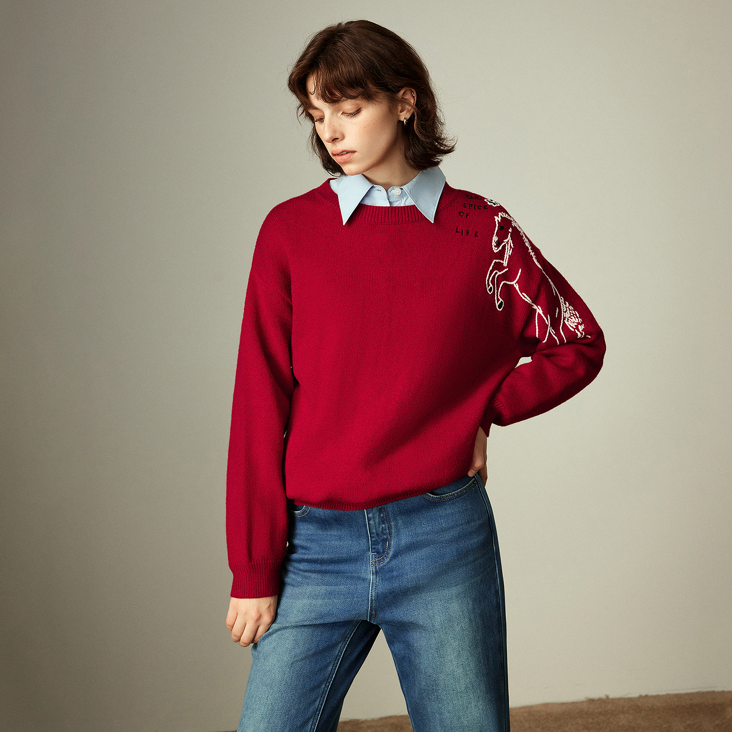 TOYOUTH Women's Arctic Fleece  - Embroidery Horse avis et prix