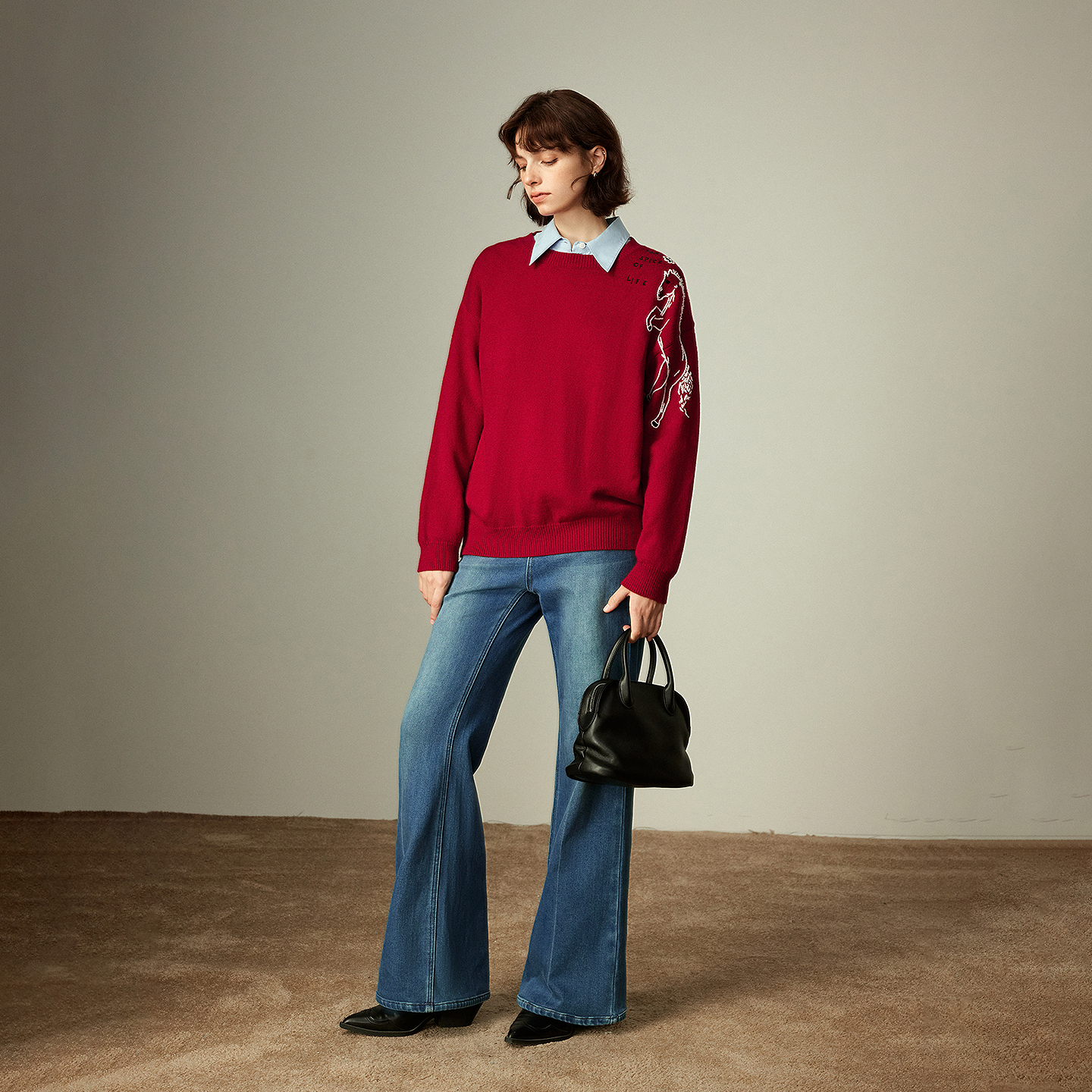 TOYOUTH Women's Arctic Fleece  - Embroidery Horse avis et prix