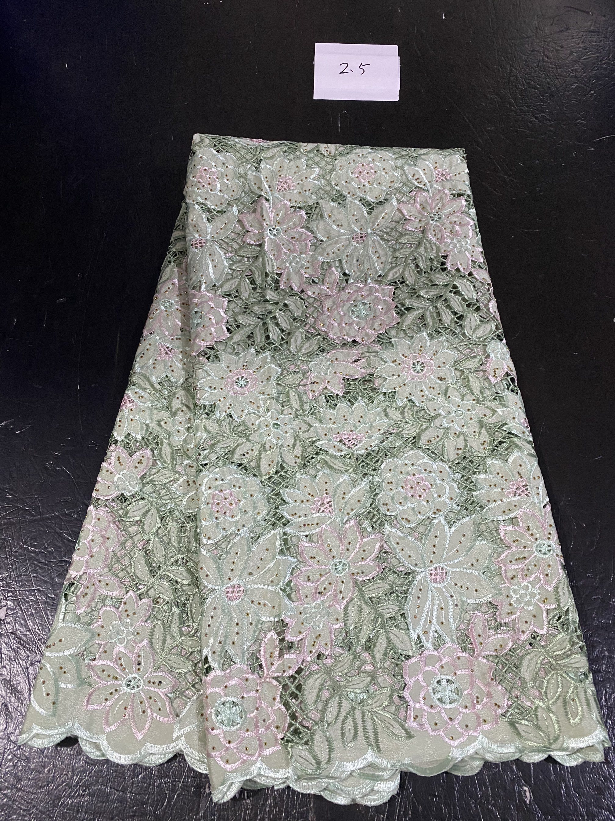 New Nigerian Tulle Lace Africa - Embroidery Net Fabric avis et prix