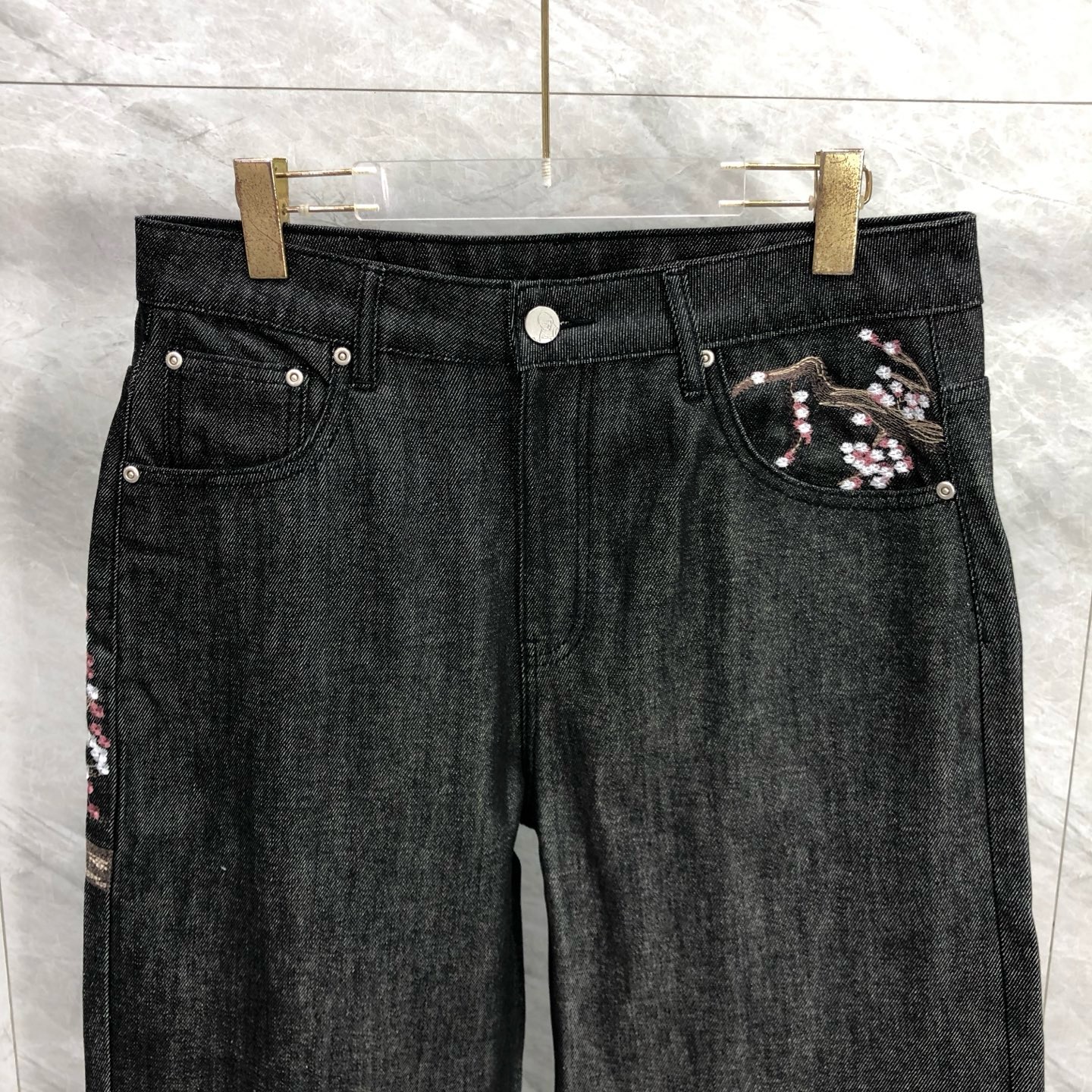 Derschutze Heavy Industry Embr - Embroidery Jeans Sakura avis et prix