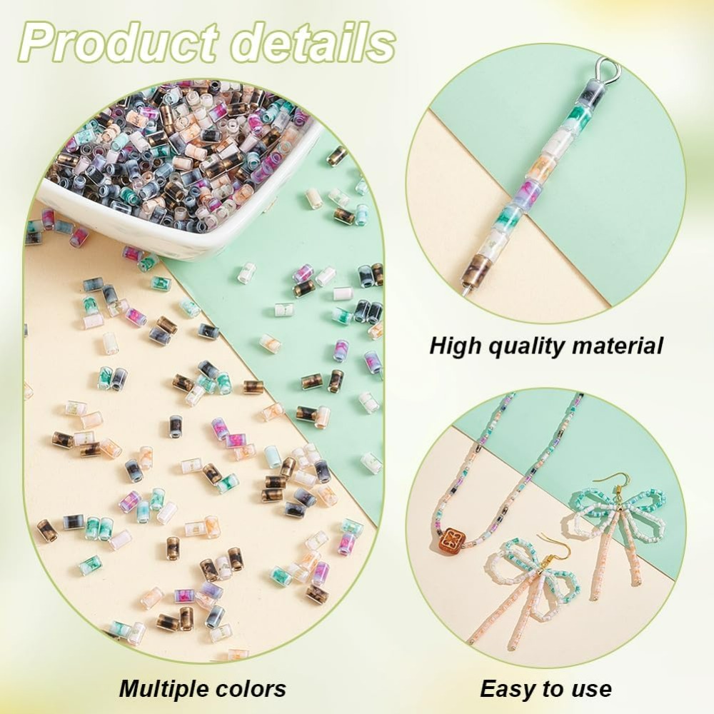 720pcs 6 Colors Tube Beads 24g - Embroidery Youtube avis et prix