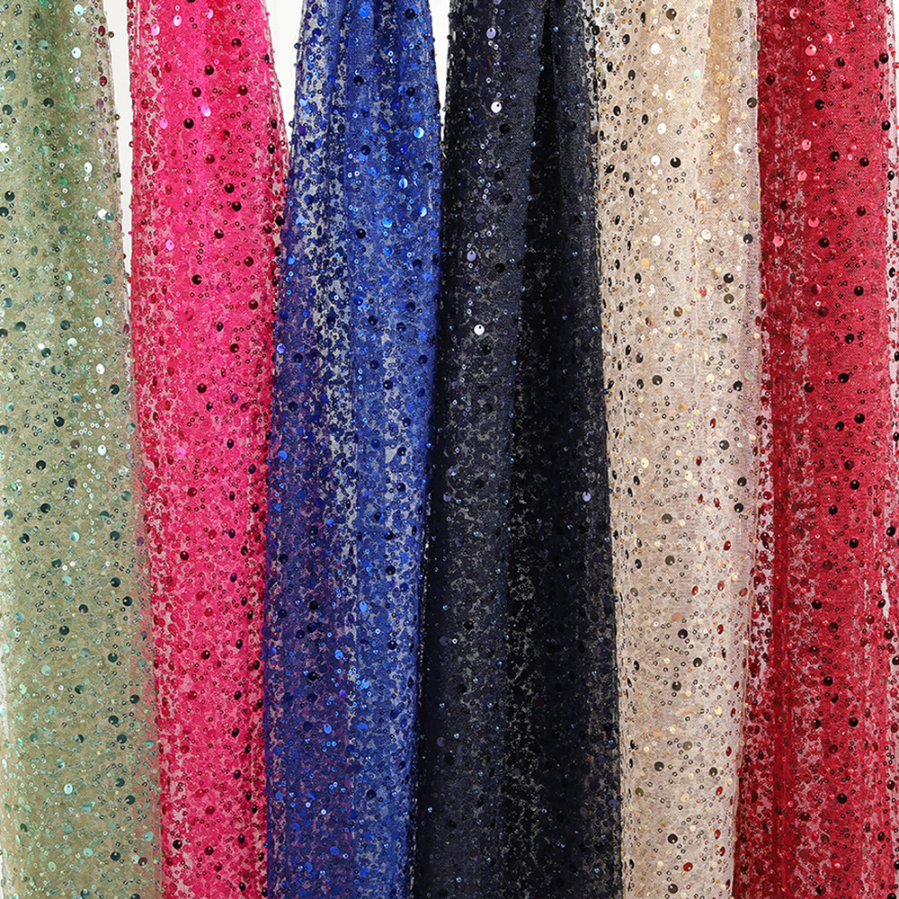 40 Colors 3mm 7mm Shinny Spark - Embroidery Net Fabric avis et prix