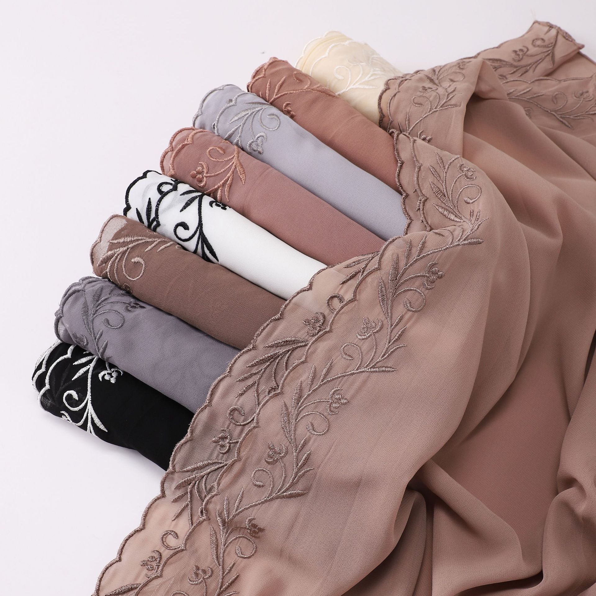 Malaysian Embroidery Chiffon H - Embroidery Veil avis et prix