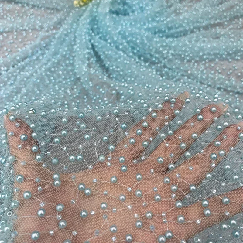 1yard Pearl Mesh Fabric Round  - Embroidery Youtube avis et prix