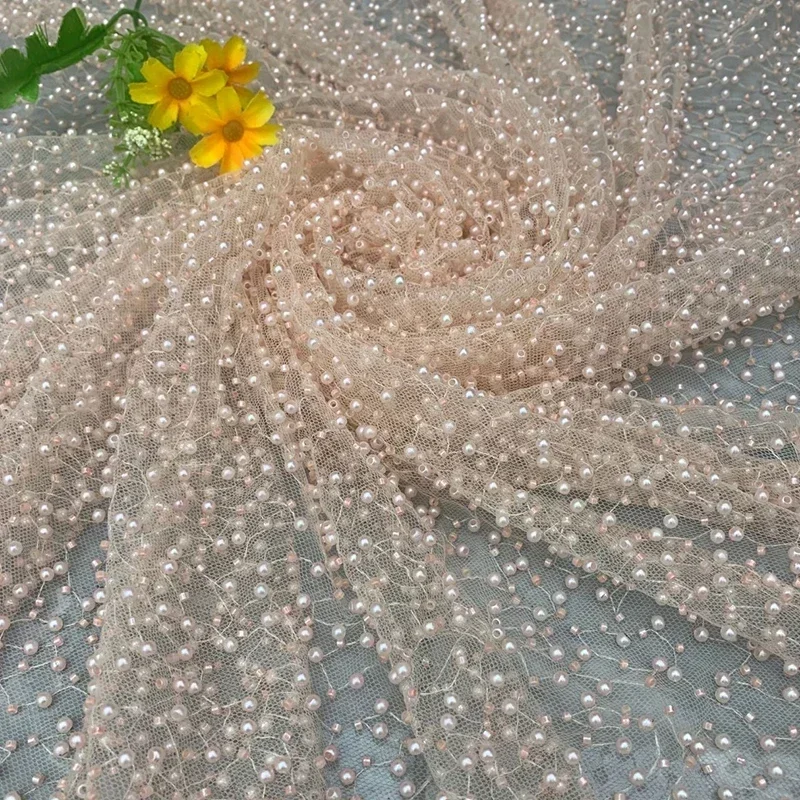 1yard Pearl Mesh Fabric Round  - Embroidery Youtube avis et prix