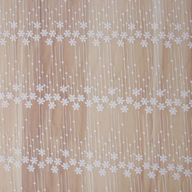 1 yard flower embroidery Lace  - Embroidery Veil avis et prix