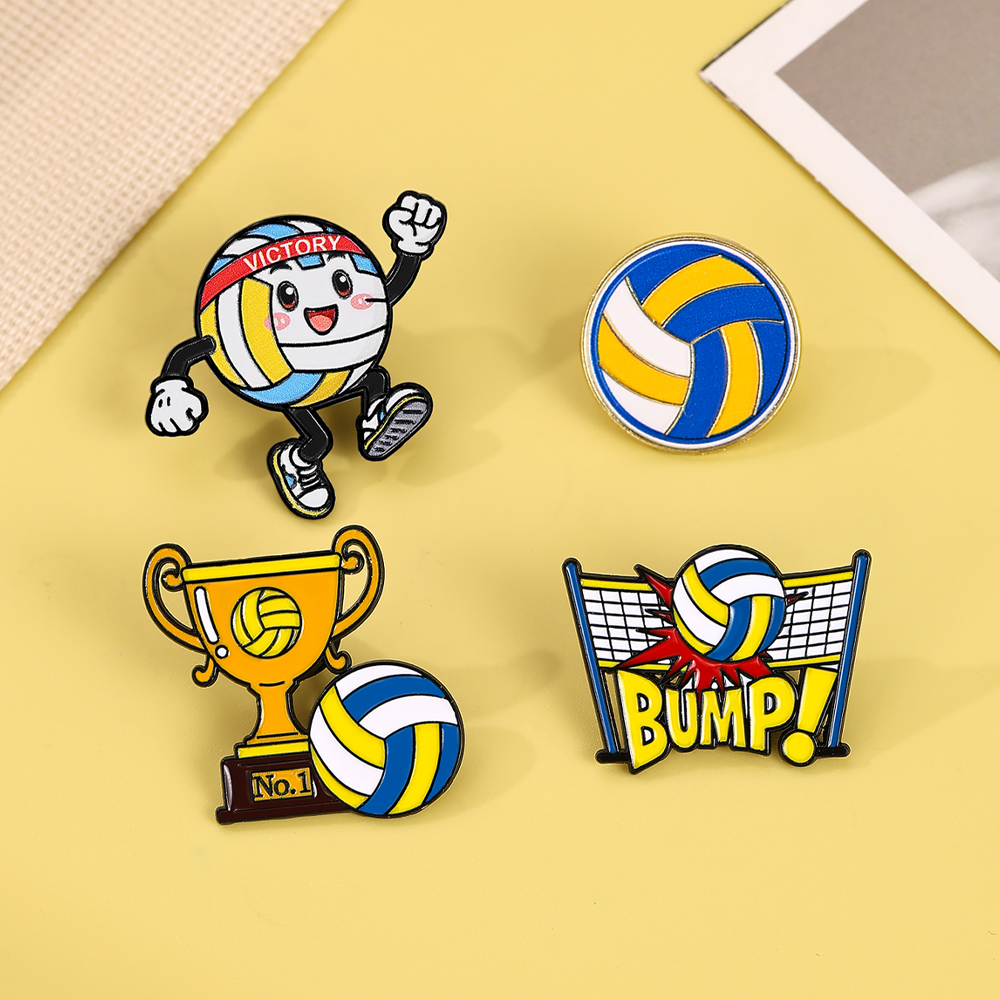 4pcs Football Player Enamel Br - Embroidery Simple avis et prix