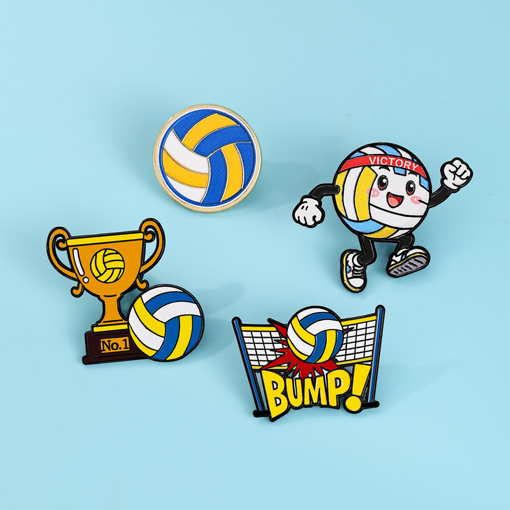 4pcs Football Player Enamel Br - Embroidery Simple avis et prix