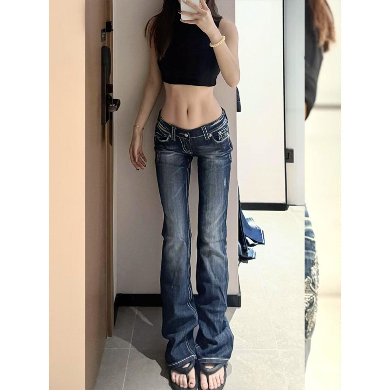 Women's Y2K Gothic Embroidery  - Embroidery Jeans Sakura avis et prix