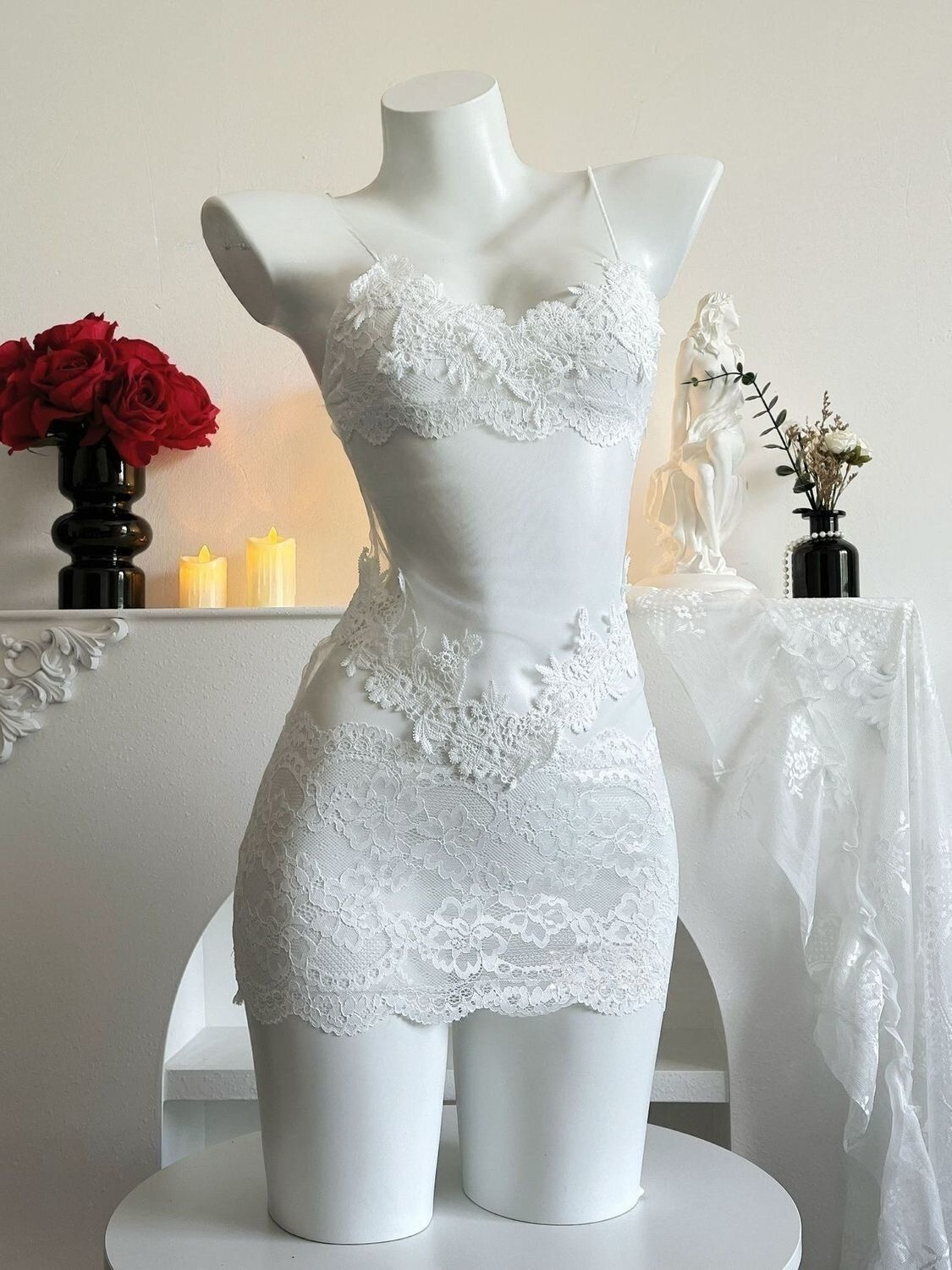 Sexy Lace Embroidery Strapless - Embroidery Lace avis et prix
