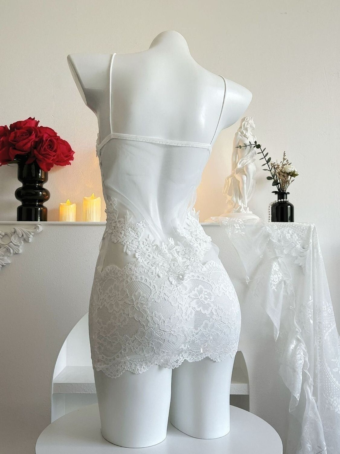 Sexy Lace Embroidery Strapless - Embroidery Lace avis et prix
