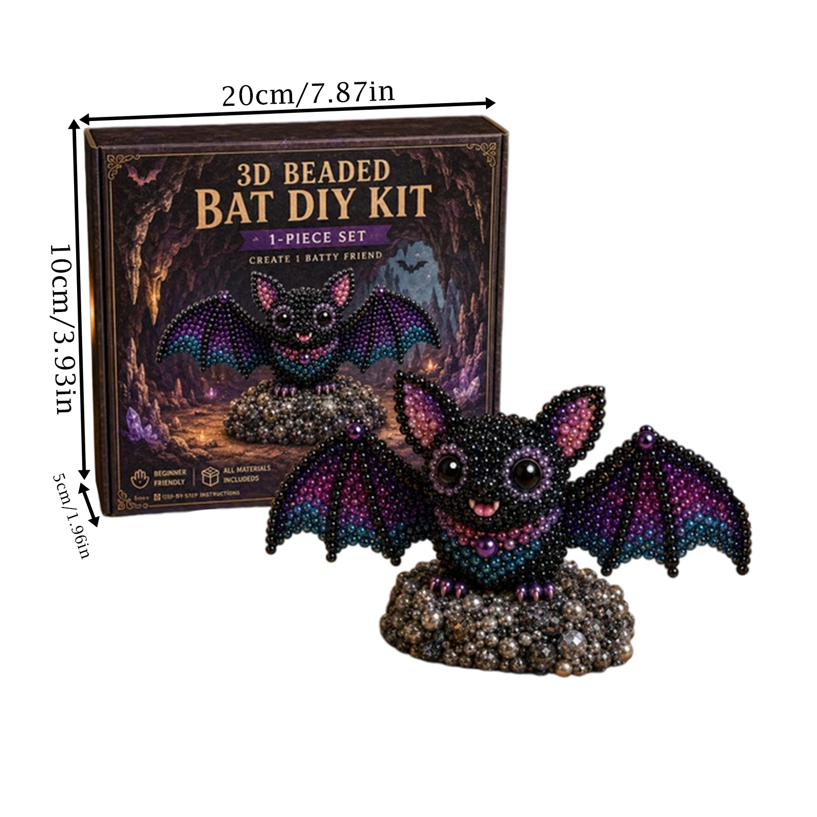 1/2/3/5Set 3D Beaded Bat Craft - Embroidery Youtube avis et prix