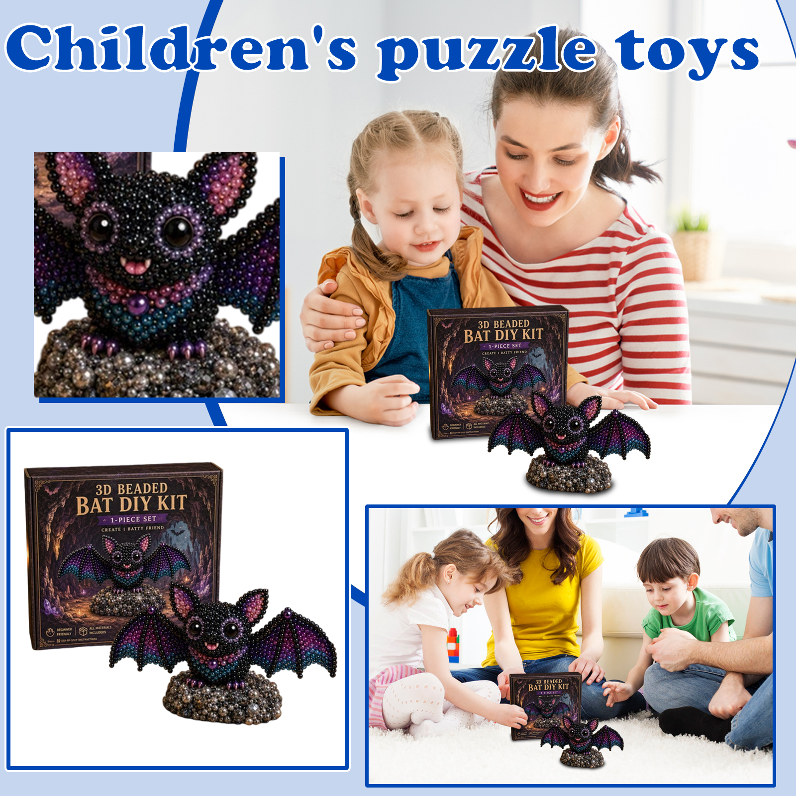 1/2/3/5Set 3D Beaded Bat Craft - Embroidery Youtube avis et prix