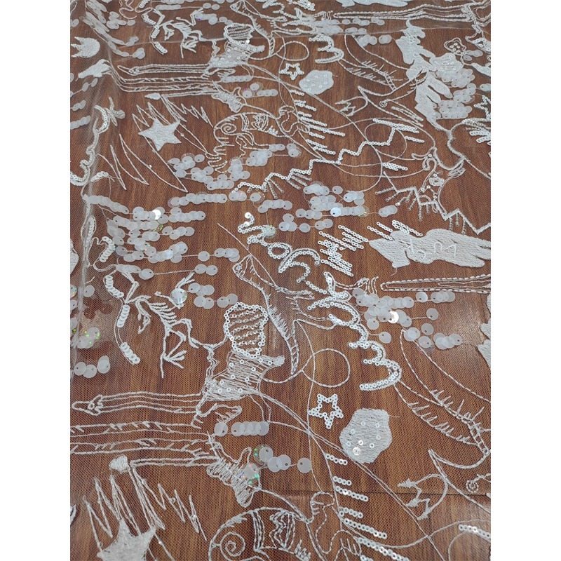New Exquisite and Soft Decal L - Embroidery Veil avis et prix