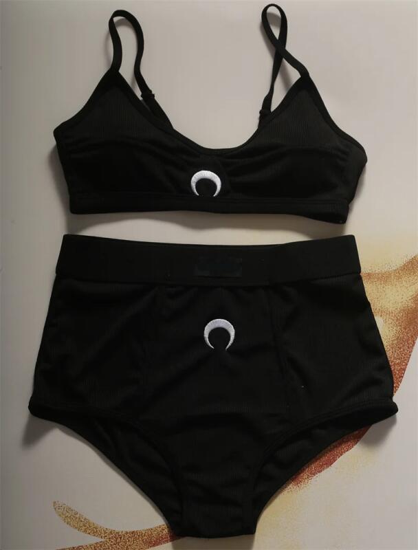 Moon Lingerie Set Women Sleeve - Embroidery Vest avis et prix