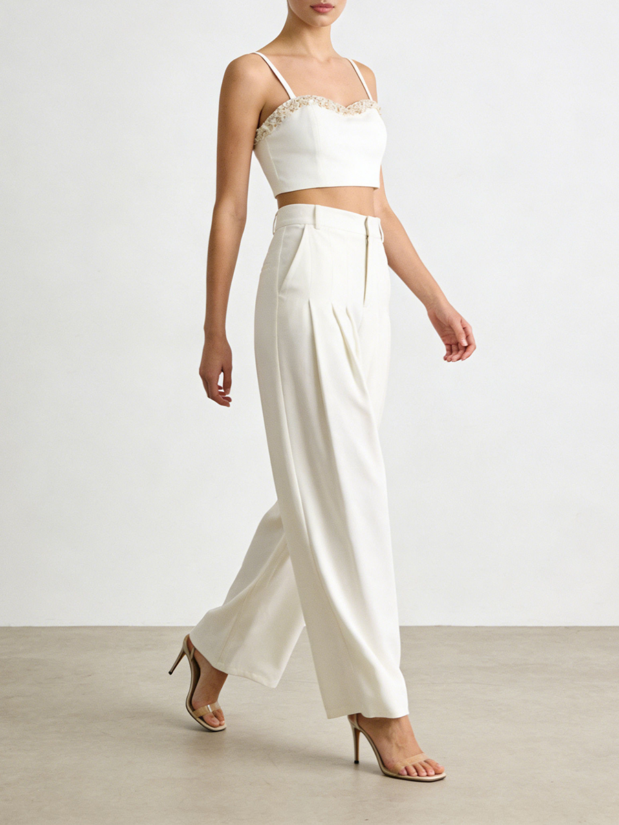 TWOTWINSTYLE Solid Basics Two  - Embroidery Vest avis et prix