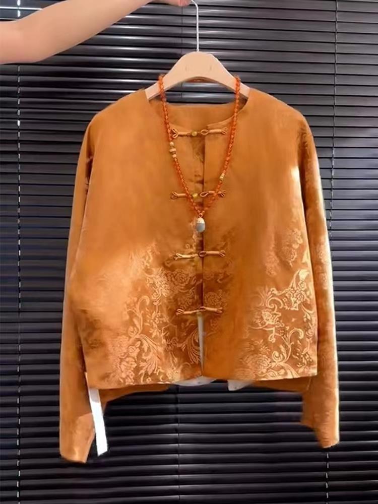 New High-End Satin Orange Flor - Embroidery Youtube avis et prix