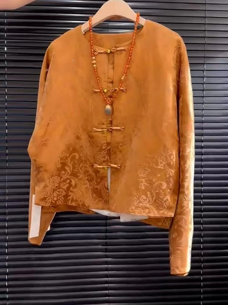 New High-End Satin Orange Flor - Embroidery Youtube avis et prix