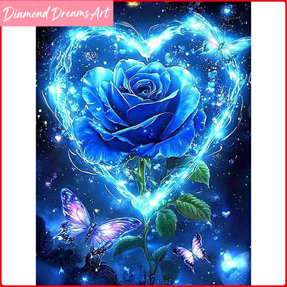 Full Square Round Diamond Pain - Embroidery Rose avis et prix