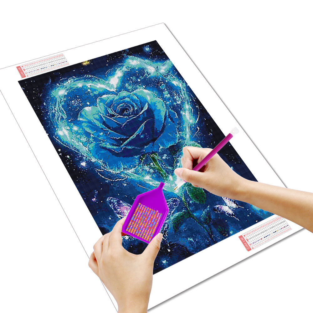 Full Square Round Diamond Pain - Embroidery Rose avis et prix