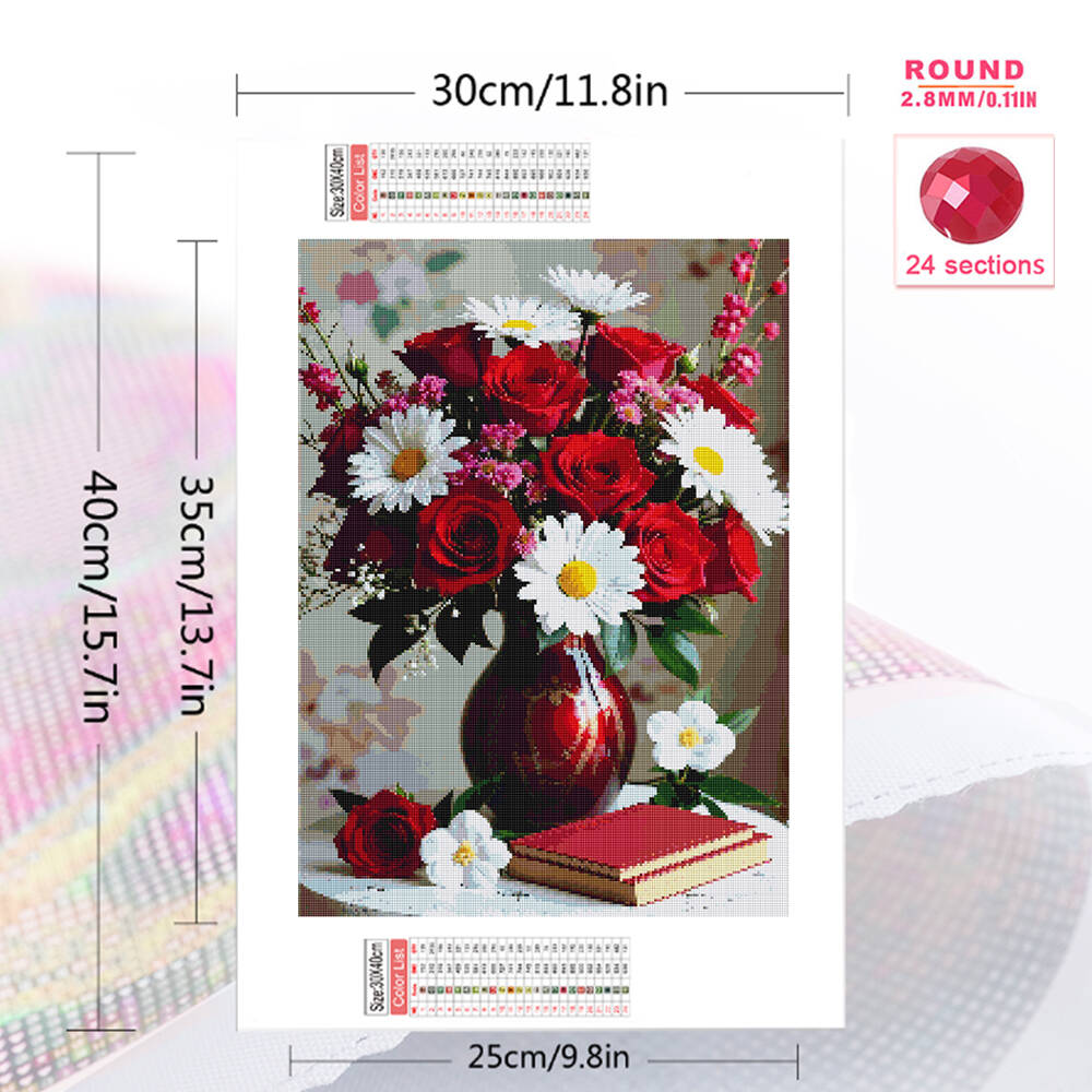 5D DIY Diamond Embroidery Rose - Embroidery Rose avis et prix