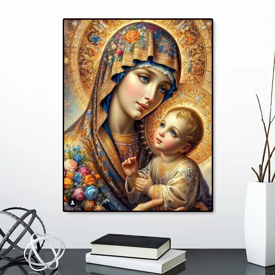 Frameless,Diamond Painting Vir - Embroidery Rose avis et prix