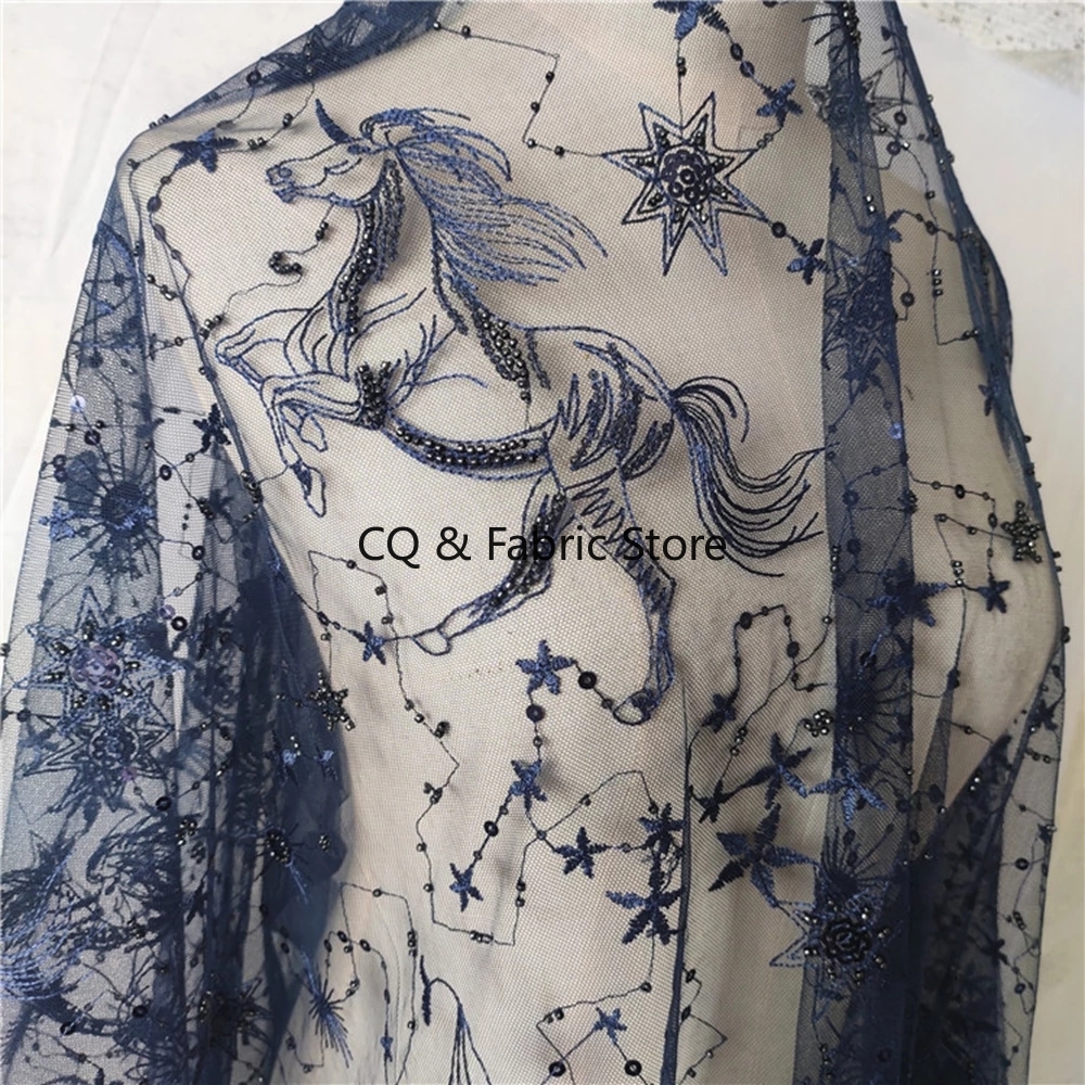 3D Embroidery Beaded And Sequi - Embroidery Horse avis et prix