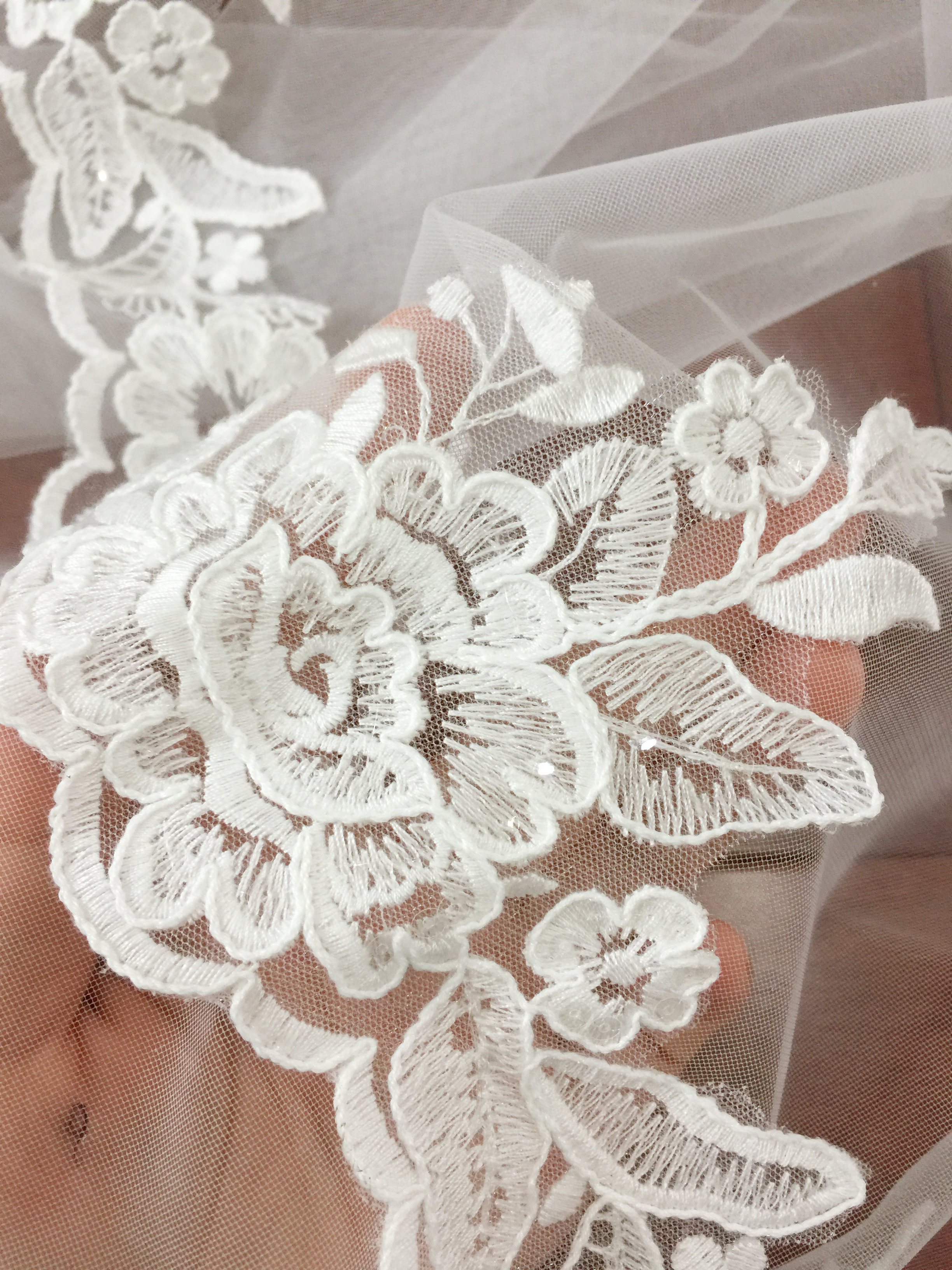 12 Yards Cotton Mesh Embroider - Embroidery Veil avis et prix
